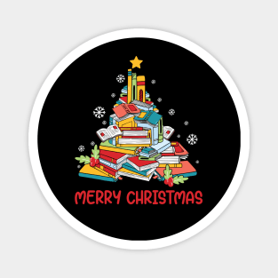 Merry bookmas Magnet